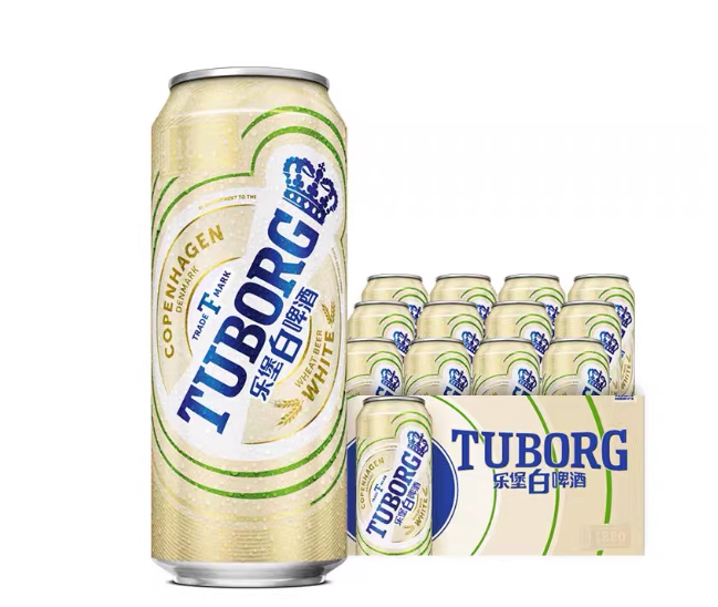 乐堡啤酒白啤酒500ml整箱装清爽柑橘味特价促销12罐